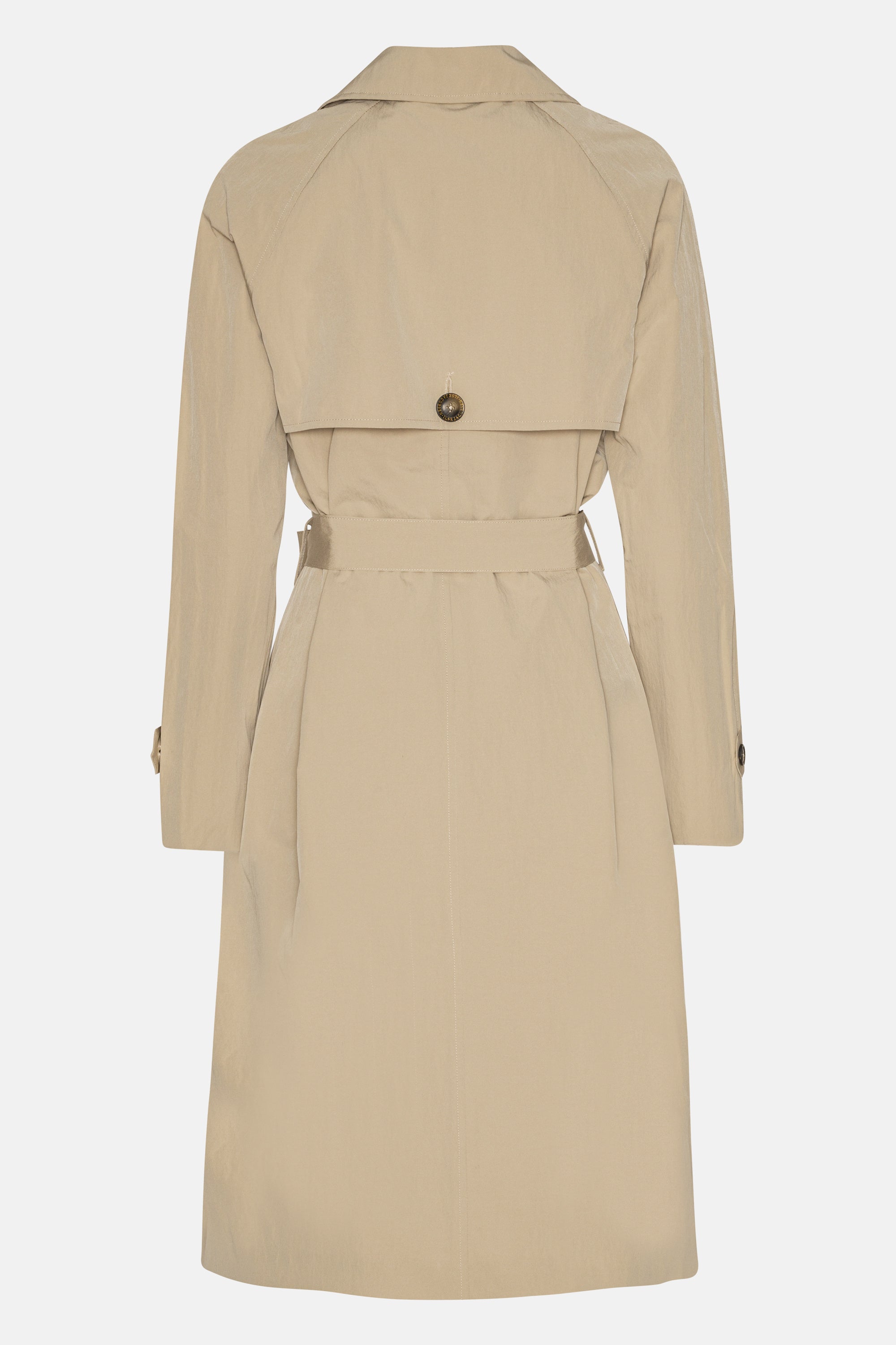 Teknisk Regnrock Trench - White Pepper